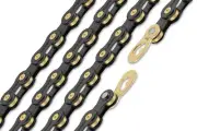 ConneX 9SB 9-Speed Black & Gold Road / MTB Bike Chain fits SRAM Shimano Campy