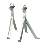Heavy-Duty Wall Mount for TV Antenna Mast with 2 Brackets and Lag Bolts