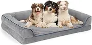 [Dlownne] Dog Bed for Extra Large Dogs, Orthopedic Washable Dog Bed with Removable Cover, Bolster Dog Sofa Pet Bed with Egg Foam & Nonskid Bottom, XXL Dog Sofa Beds(134 * 109CM)