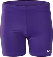 [Nike] Womens Half Tight Compression Running Short (Large, Purple)
