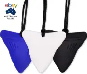 Chew Necklace for Sensory Kids & Adults - 3 Pack Silicone Chewy Necklaces for Au