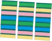 [SOESFOUFU] Cleaning Sponge Block 50 Pcs Kitchen Scrub Sponge Practical Helper Random Color