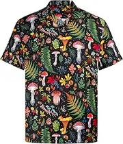[MIKENKO] Funny Mens Hawaiian Shirts Short Sleeve Button Up Beach Summer Button Down Hawaiian Shirt for Men Big and Tall