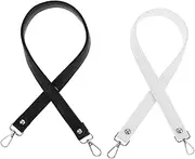 [PACKOVE] 2pcs Bag Handles Replacement Straps Purse Short Clutch Handles with Swivel Clasps for Handbag Purse Tote Crossbody Shoulder Bags Making