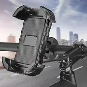 Bicycle Motorcycle Phone Support,can Rotate 360 °Cell Phone Holder,Scooter Mobile Phone Holder is Suitable for The iPhone 14 15 Pro Max Pro Max 12 Plus,Galaxy S23 Ultra, S22,4.7-6.8" and Other Phones