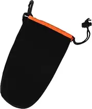 SHINEOFI Neoprene Camera Lens Pouch Bag Drawstring Protective Case for Camera Fits Up to Height for Professional Hobbyist Photographers Durable Design