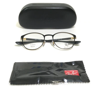 Ray-Ban Eyeglasses Frames RB6355 2994 LITEFORCE Black Gold Round 50-20-145