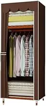 Portable Wardrobe Rack,Sturdy Closet Portable Kids Closet Wooden Frame Fabric Clothes Storage Organiser for Bedroom Living Room