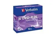 Verbatim 43541 DVD+R DL 5pk Jewel Case