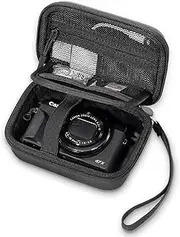 [ProCase] Hard Shell Digital Camera Case for Canon G7X Mark III Mark II, Sony Cybershot, PowerShot SX740, Ricoh GR III, Kodak Pixpro, Compact 4K Vlogging Small Cameras Travel Carrying Storage Bag -Black