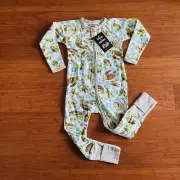 Bonds Baby Disney Finding Nemo Squirt Turtle White Zip Wondersuit Size 2 BNWT