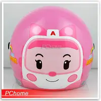 在飛比找PChome24h購物優惠-【華泰 KK－ 波力 安寶 兒童 安全帽 】粉紅、含鏡片