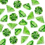 (Apple Green) - Acrylic Colourful Round Treasure Gemstones for Table Scatter, Vase Fillers, Event, Wedding, Arts & Crafts, Birthday Decorations Favour (36 Pieces) by Super Z Outlet (Apple Green)