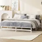 Scandi Bianco Premium Timber Platform Bed | White Reinforced Durable Wooden F...