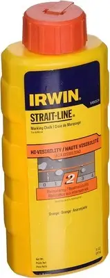Irwin Chalk Strait-Line 8Oz /228G Orange Fluoro Marking Chalk- 64905ZR