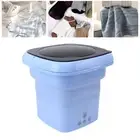 Foldable Washing Machine Mini Portable Bucket Laundry Washer With Blac 9672 A