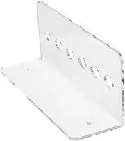 Outanaya Wall Mounted Scissor Holder Slot Acrylic Shear Rack for Salon Barber Shop and Home Use Compact Design for Organized Hair Cutting Tools Safe and Practical Storage
