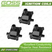 3 x Goss Ignition Coils for Daewoo Korando 3.2L 6Cyl DOHC MPFI 24V 161kW (for: Daewoo)
