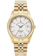 [Jacques Du Manoir] Swiss Inspiration Business Date Watch in Gold