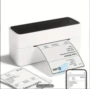 Bluetooth Shipping Label Printer or 4x6 Thermal Paper for Small Business Lot