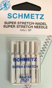 Schmetz Size #75 Super Stretch Overlocker Needles (HAx1 SP)