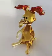 MOOSE~Collectible Hand Blown Art Glass Figurine~Handmade Tiny Animal~UNIQUE