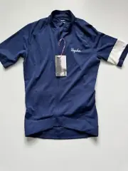 New Mens Rapha Core Lightweight Cycling Jersey Shirt Medieval Blue XS