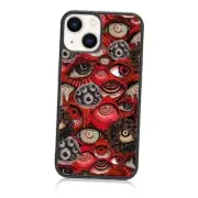 Cool Eye Phone Case, Trippy Scary Horror Eyeball Partten Case, iPhone 13/14 Red