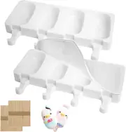 2 Pack Ice Lolly Moulds, Cakesicle Moulds, Cake Pop Mould, Popsicle Mould, Ice C