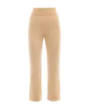 ribbed-knit wool trousers S,XS,L,M Nude