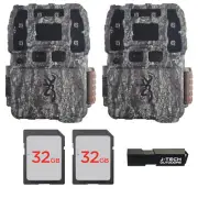 2 Browning Strike Force Pro DCL Nano Trail Cam Kit + 32GB Card + Reader BTC5DCLN