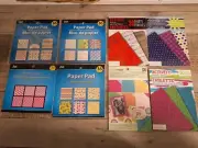 Set of 8 Mini Scrapbook Decorative Pads Various Prints 252 Sheets