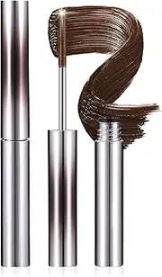 [DAGEDA] Metal Wand Mascara, Washable Iron Wand, Waterproof and Smudge-proof, Curling, Non-clumping, Volume Slim With Bristle-less Metal Brush (#02 Brown)