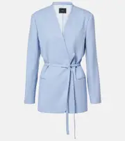 [Joseph] Joseph Victor wool crêpe jacket AU 14 blue