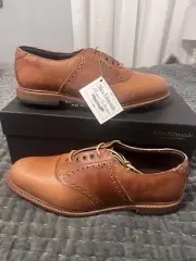 Allen Edmonds Oxford GOLF SHOE First Cut Men's Size 12 D Tan Leather *NIB*