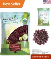 Organic Dried Cranberries, 10 Pounds – Non-GMO, Kosher, Unsulfured, Bulk