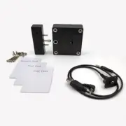 2nd-GEN Hidden RFID Lock with Emergency Power Cable for Wooden Cabinet, Drawer