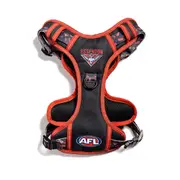 AFL Essendon Bombers Pet Dog No Pull Canvas/D-Ring Harness Adjustable Vest L
