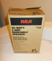 RCA STS-520 40-80 Watt 2-Way Bookshelf Speaker New in Box w Instructions