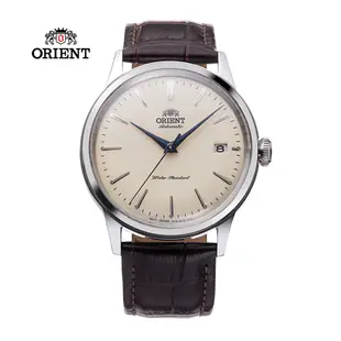 ORIENT 東方錶 DATE 簡約機械錶 皮帶男腕錶 RA-AC0M04Y 象牙色 - 38.4mm