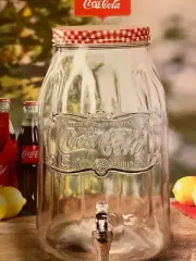 Coca-Cola 2 gallon (7.57 L) Glass Beverage Dispenser