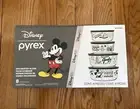 pyrex disney 100th anniversary 8 piece glass food storage containers Limited Edt