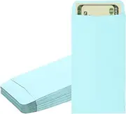 uxcell Money Envelope, 50 Pack 6.5" x 3.5" Cash Envelopes Money Holder Bags Budgeting Saving Challenge Letter for Gift Coins Checks Tickets Jewelry Passport Card, Light Blue
