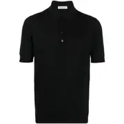 [Goes Botanical] Goes Botanical Merino-wool Polo Shirt II NUMERIC BLACK