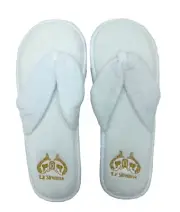 New 5-Star Le Sirenuse Hotel Positano Italy White Terry Cloth Unisex Slippers