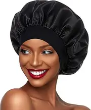 Silk Bonnet for Women Hair Bonnet for Sleeping Satin Sleep Cap for Black Women Curly Hair Braids