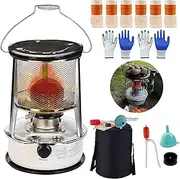 CSTAL 6 L Large Capacity Kerosene Stove Heater, Portable Silent Kerosene Heater, Adjustable Flame, for Winter Outdoor Party Camping Hiking