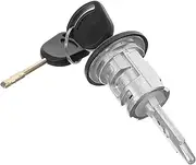 TINEASUR 1 Set Automotive Door Lock Cylinder Durable Side Door Lock Cylinder Includes Keys Easy Installation Wide Compatibility for Various Car Models