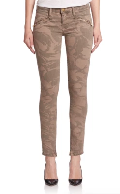 Current/Elliott Camo Commando The Silverlake Camo Zip Skinny Jeans Sz 29 L25429