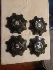 XTREME MUDDER WHEEL CENTER CAPS # CW0396 GLOSS BLACK Set Of 4caps